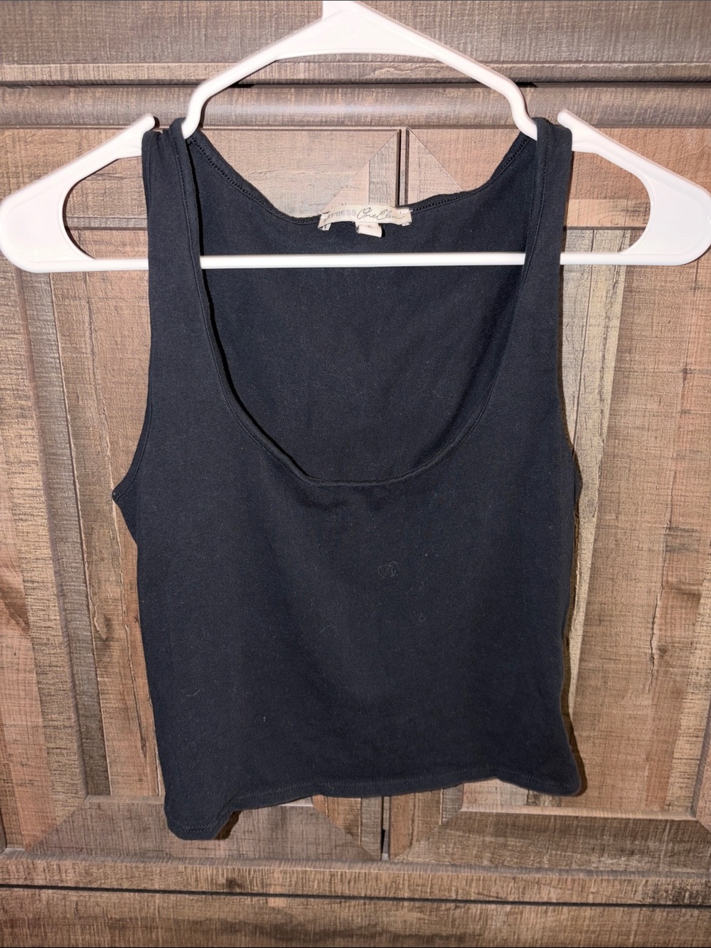 Express Black Scoop Neck Tank Top - Sleeveless